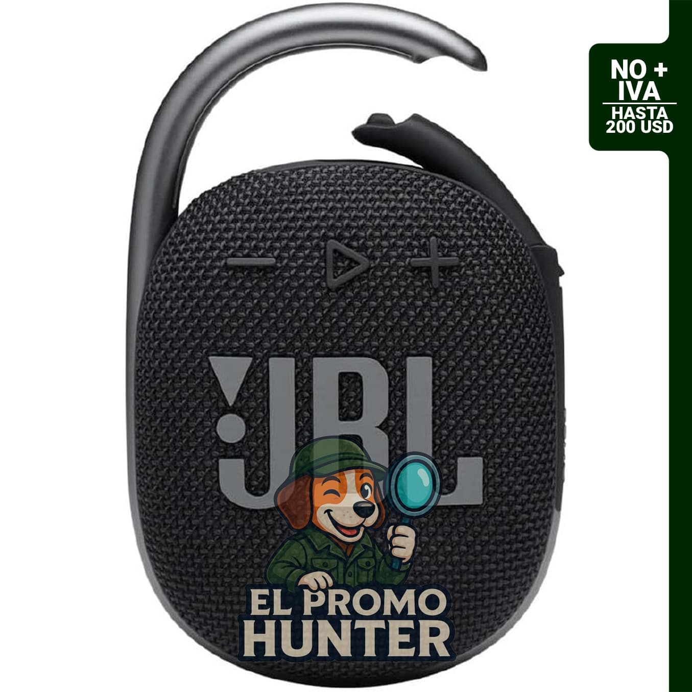 JBL Clip 4, altavoz Bluetooth portátil con batería, IP67 impermeable y a prueba de polvo.