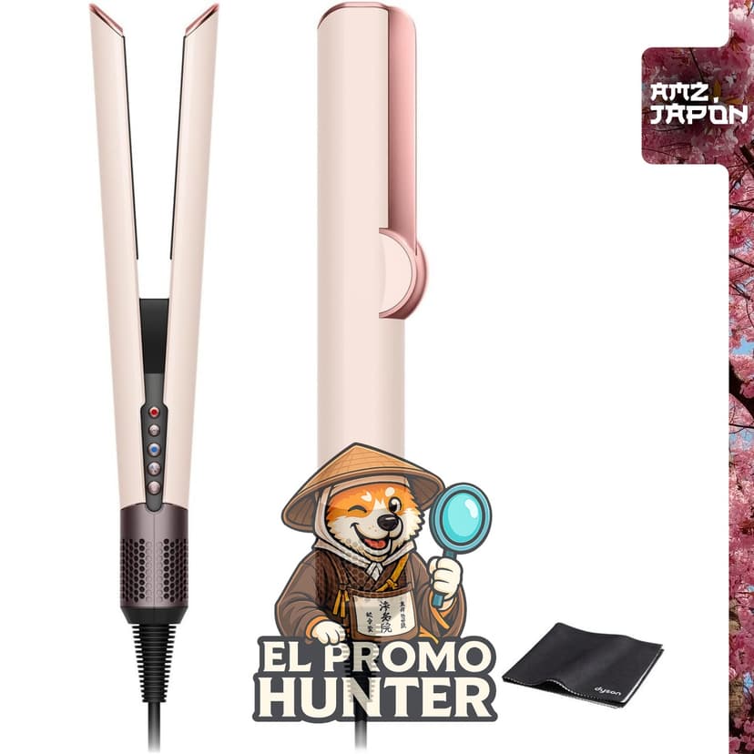 Dyson Airstrait™ Straightener Ceramic Pink (HT01 VLP AM) para alisar el cabello con flujo de aire alto.
