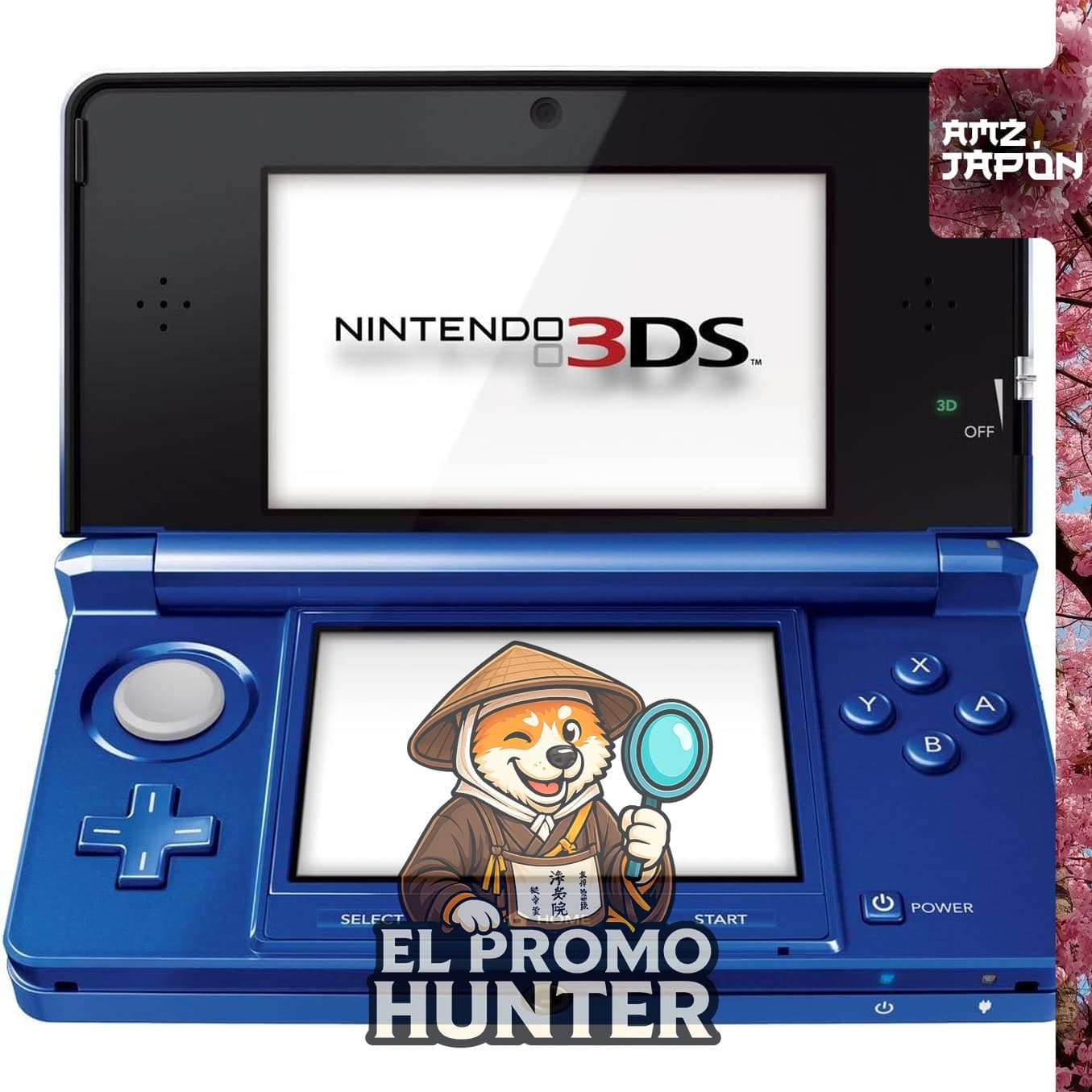 Nintendo 3DS Cobalt Blue, consola portátil de videojuegos.