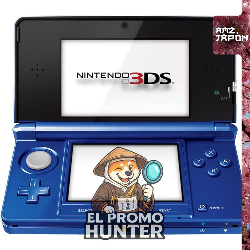 Nintendo 3DS Cobalt Blue, consola portátil de videojuegos.