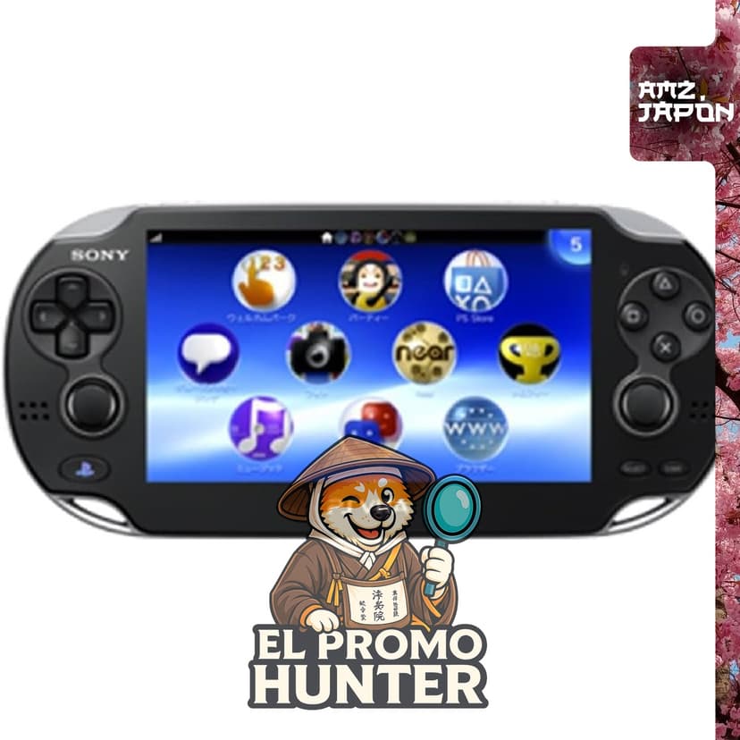 PlayStation Vita Wi-Fi modelo cristal negro (PCH-1000 ZA01), consola portátil de videojuegos.