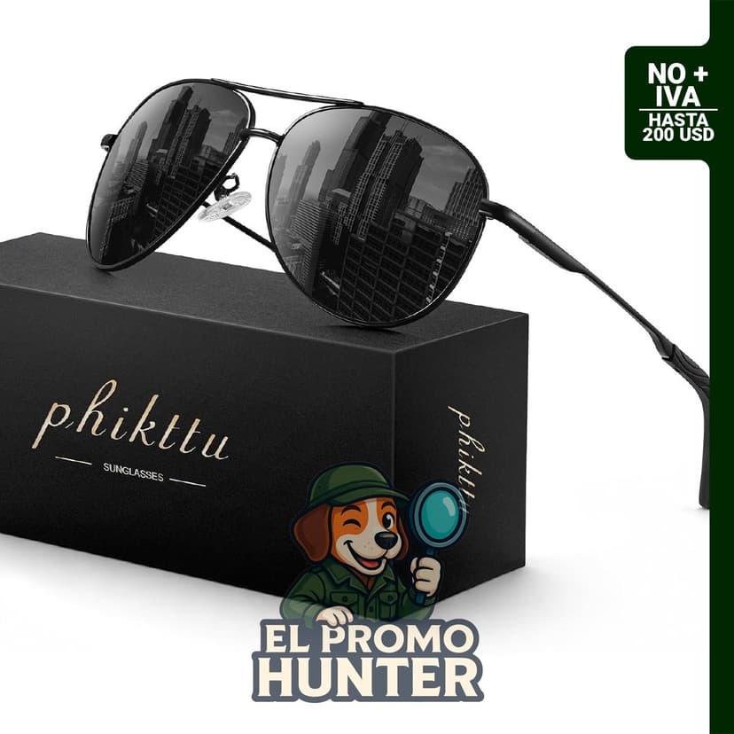 Gafas de sol aviador polarizadas para hombres y mujeres.