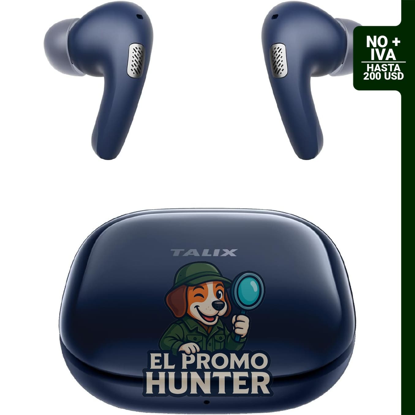 TALIX Auriculares T30 con cancelación de ruido, Bluetooth 6.0, 4 micrófonos, IPX4, 28 horas de reproducción.