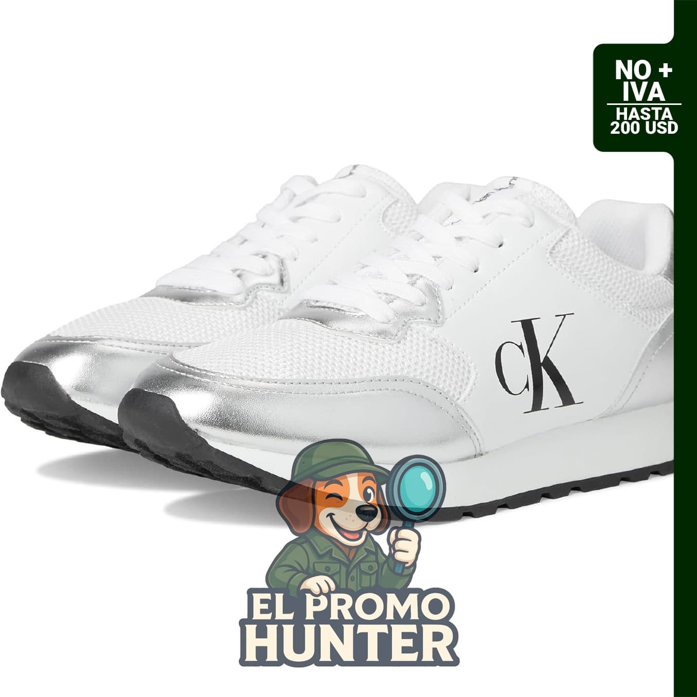 Tenis Calvin Klein para mujer, diseño moderno y versátil.
