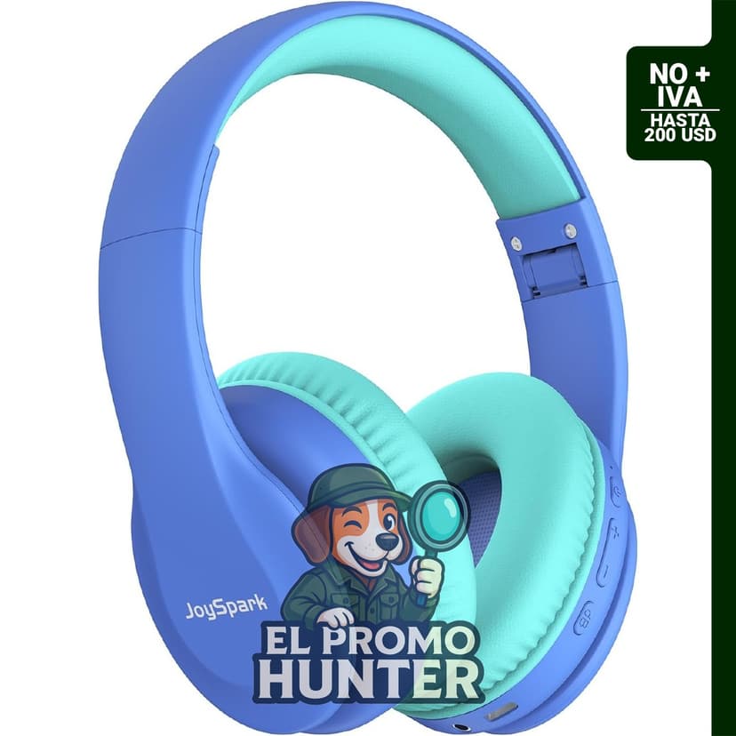 JoySpark Auriculares Bluetooth para niños, inalámbricos y ligeros, con micrófono integrado y volumen limitado a 85/94 dB.
