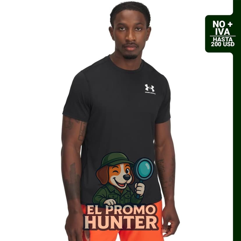 Under Armour Camiseta de manga corta ajustada HeatGear para hombre.