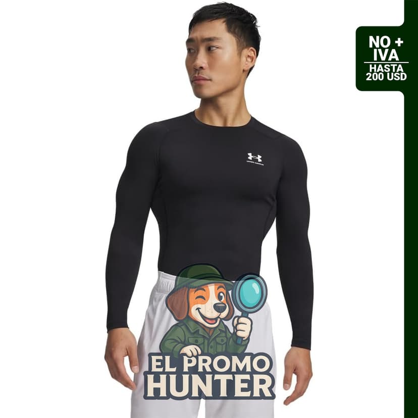 Under Armour Camiseta de manga larga de compresión HeatGear para hombre.