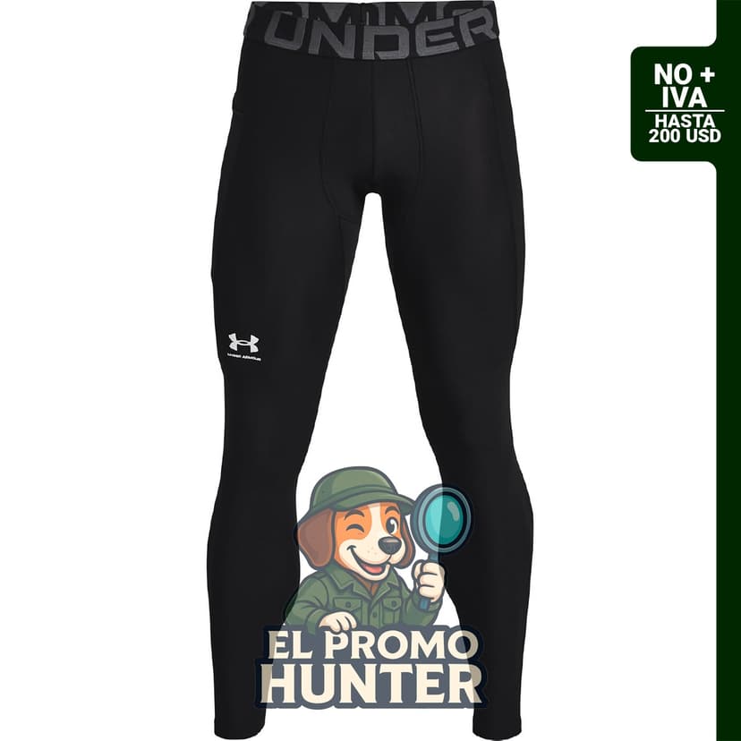 Leggings Under Armour HeatGear para hombre, diseñados para ofrecer soporte y comodidad.