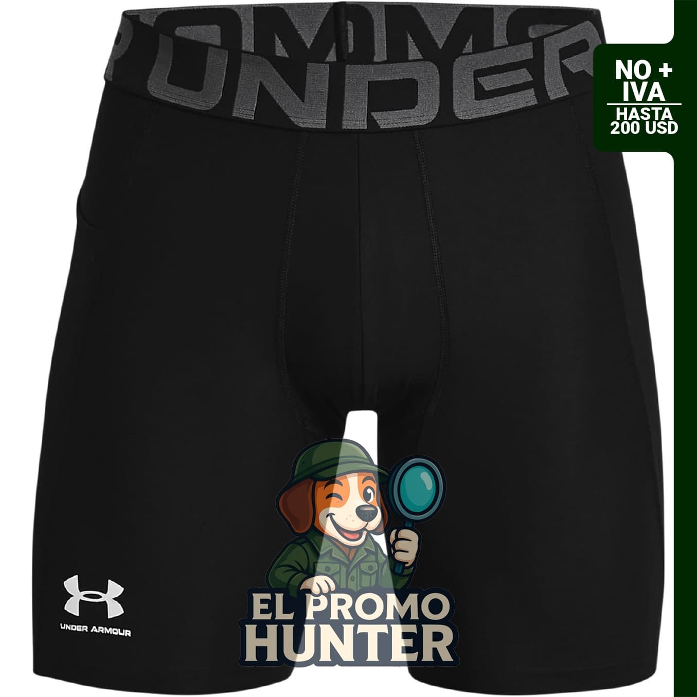 Under Armour Pantalones cortos de compresión Armour Heatgear para hombre, diseñados para brindar soporte y transpirabilidad.
