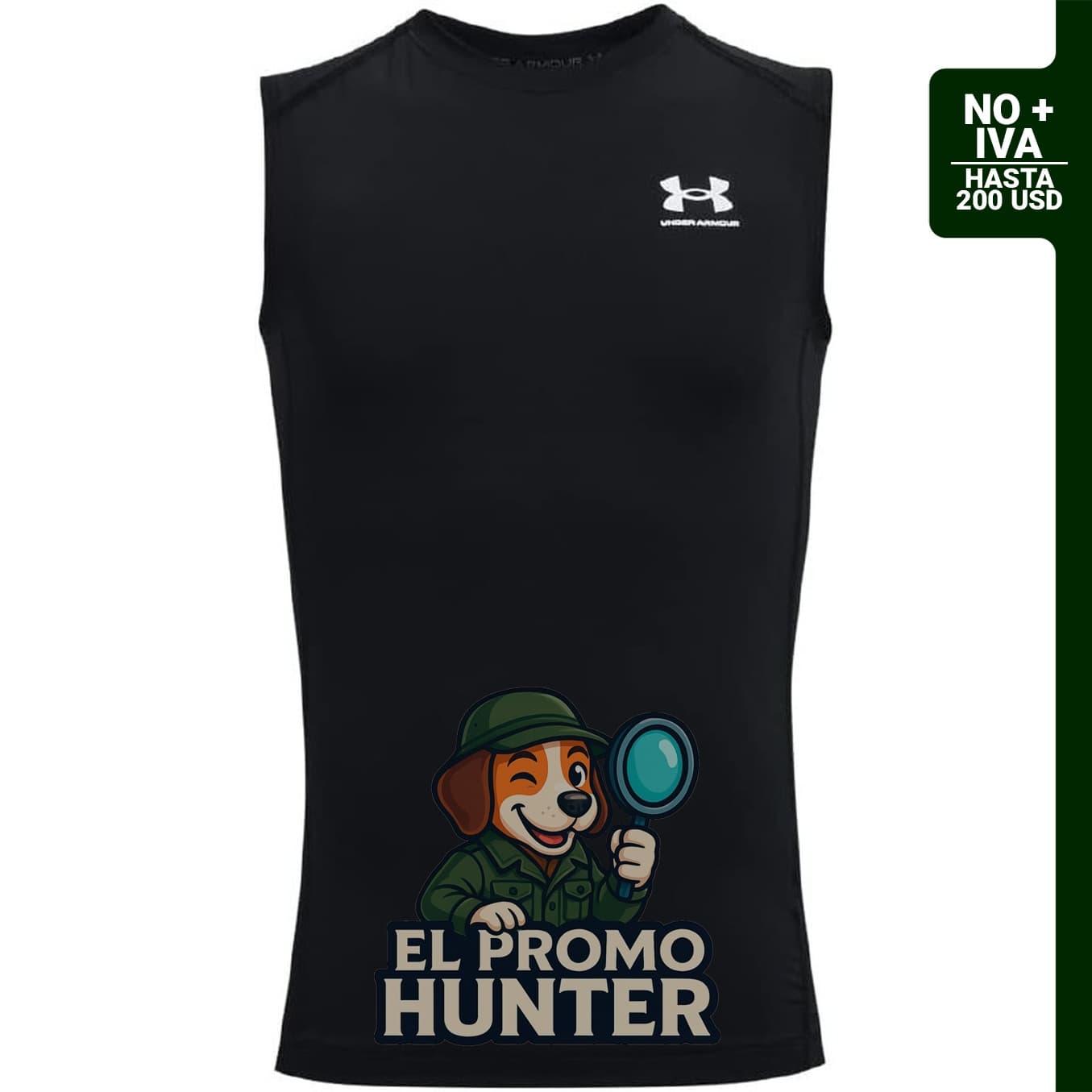 Under Armour Camiseta sin mangas HeatGear Armour para niños, fabricada en material ligero y transpirable.