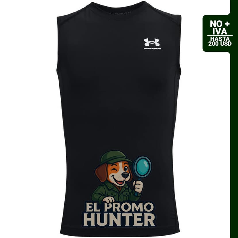 Under Armour Camiseta sin mangas HeatGear Armour para niños, fabricada en material ligero y transpirable.