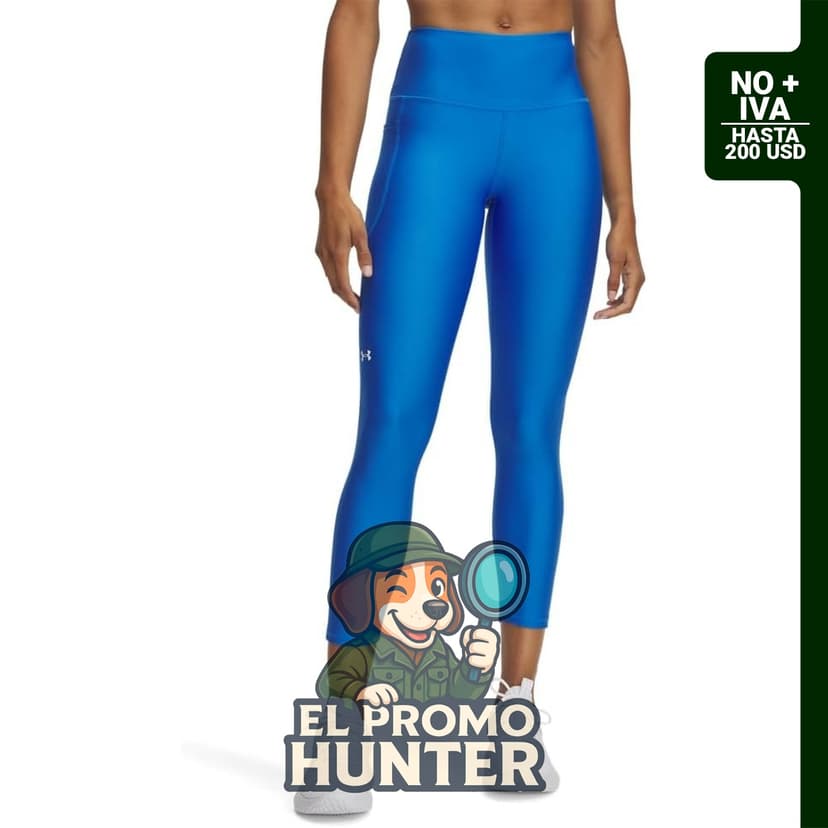 Leggings Under Armour HeatGear Armour de cintura alta hasta el tobillo, antideslizantes para mujer.