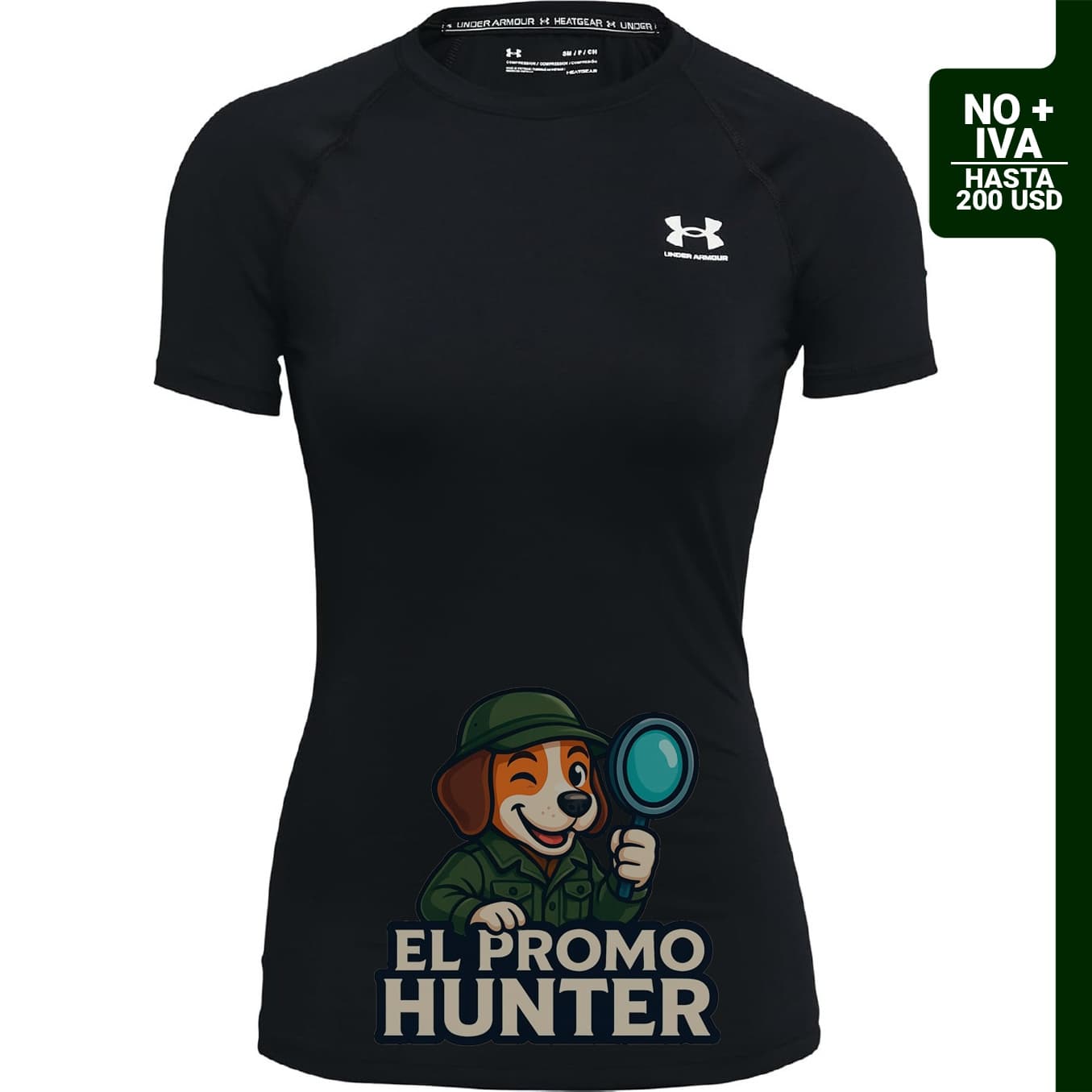 Under Armour Camiseta de compresión HeatGear de manga corta para mujer