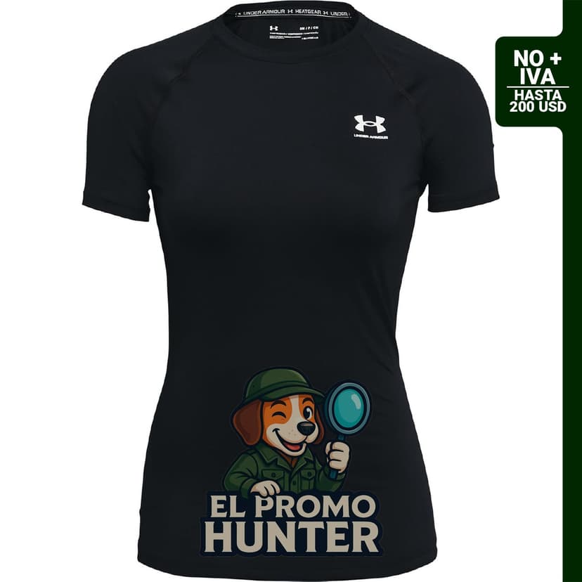 Under Armour Camiseta de compresión HeatGear de manga corta para mujer