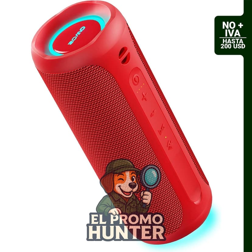 SOWO Altavoz Bluetooth portátil, impermeable IPX7, potencia de 25 W