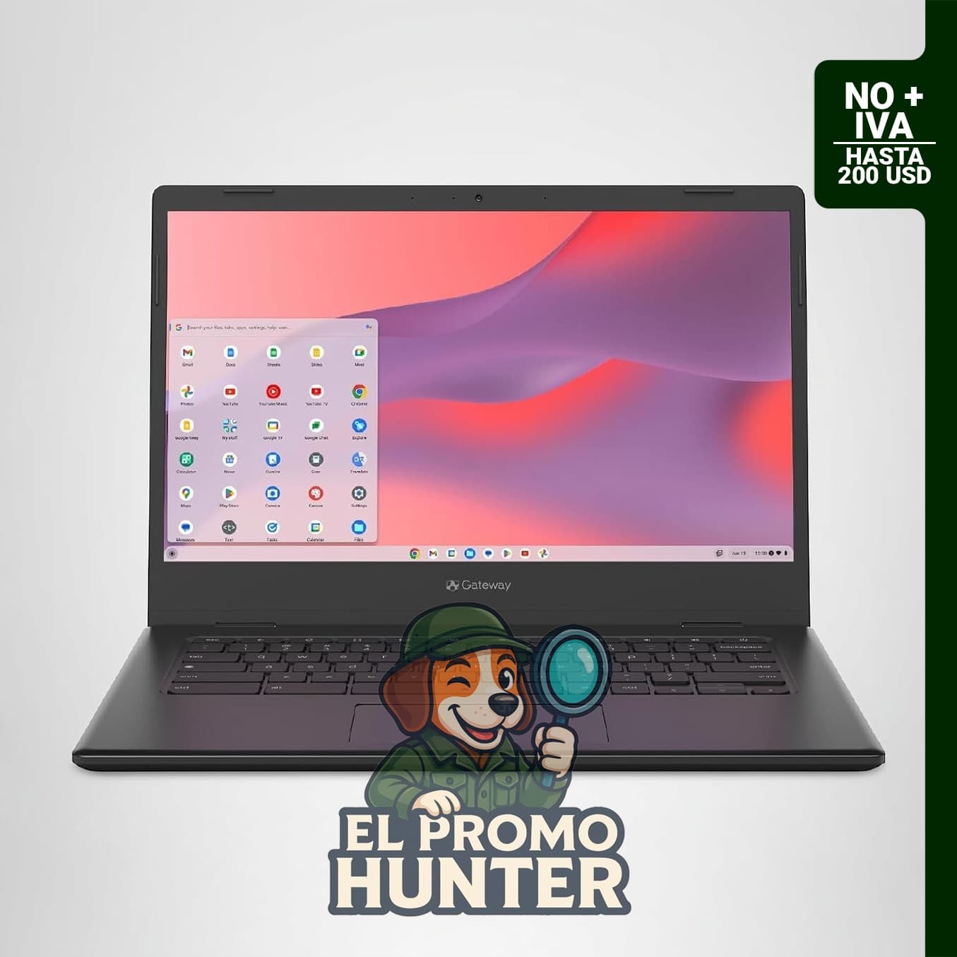 Acer Gateway Chromebook 314 CBO314-1H-C476 con pantalla Full HD de 14" (1920 x 1080), procesador Intel Celeron N4500, 4GB de RAM y 64GB eMMC.
