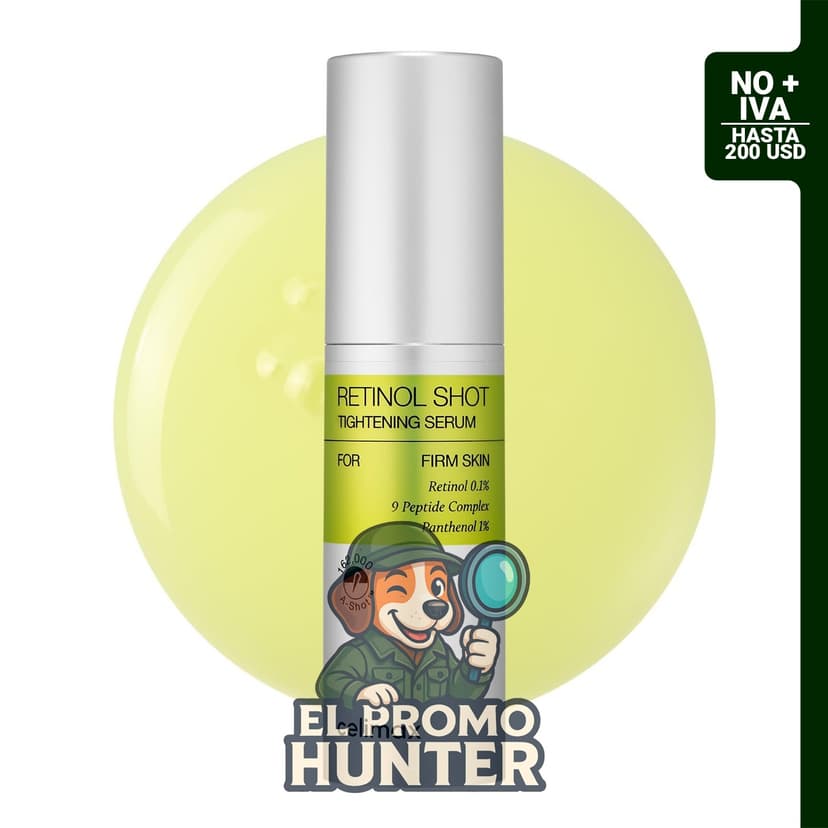 Celimax The Vita A Retinol Shot Suero Tensor, 30 ml, con retinol puro de vitamina A y péptidos.
