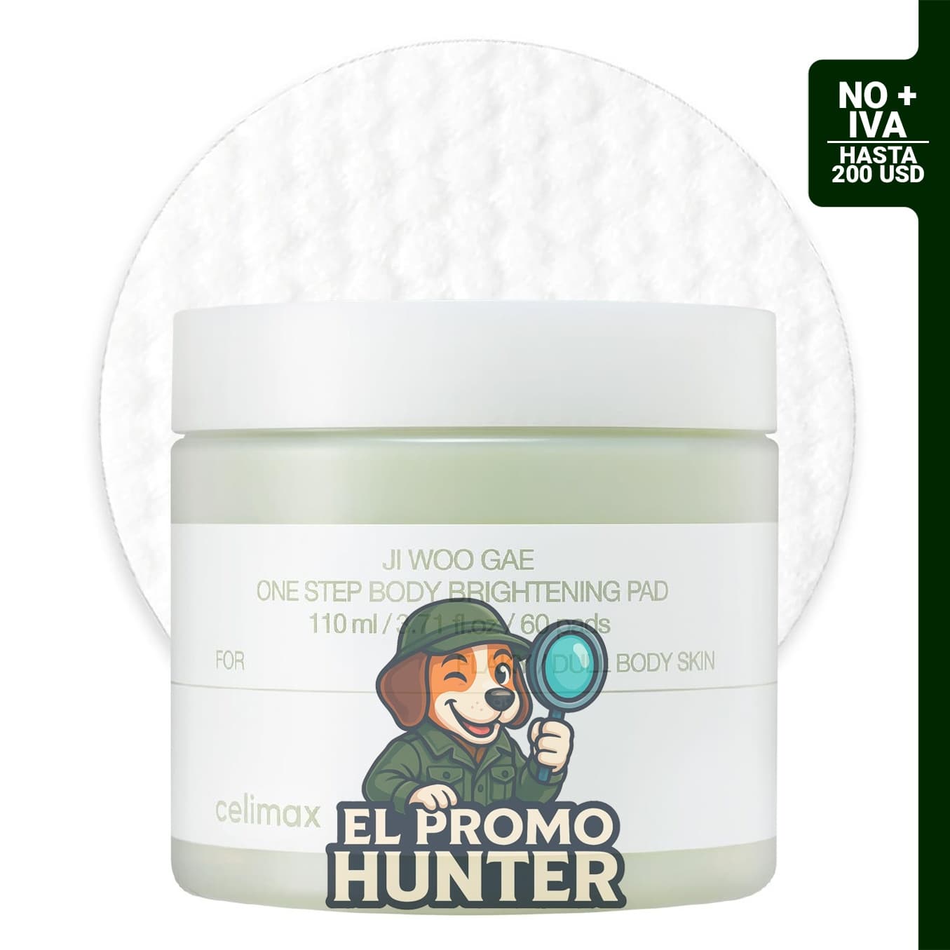 Celimax ONE STEP - Almohadilla iluminadora corporal, 60 almohadillas