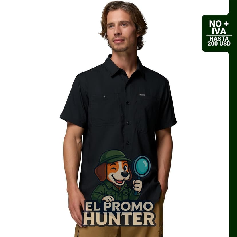 Camisa de manga corta Columbia Silver Ridge Utility Lite para hombre.