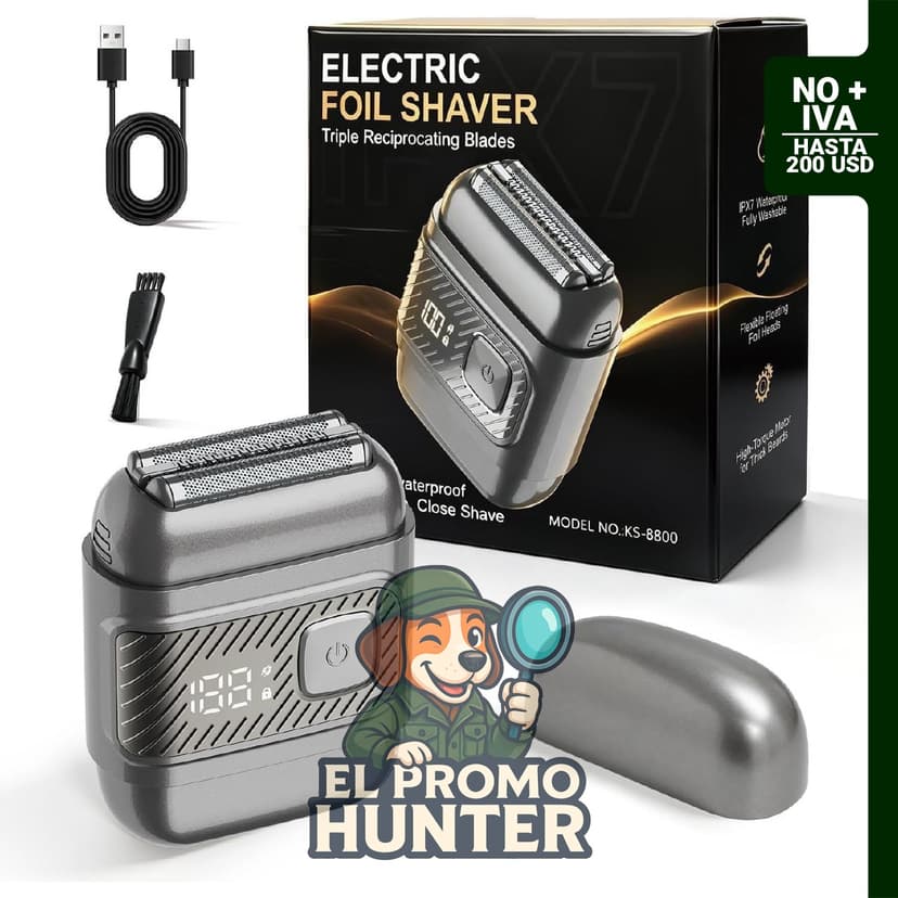 Afeitadora eléctrica Nova Rix, mini maquinilla de afeitar para hombres.