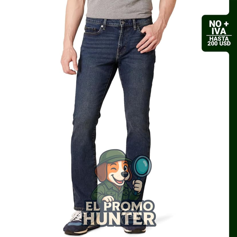 Jeans Amazon Essentials para hombre, ajuste delgado y corte de bota.