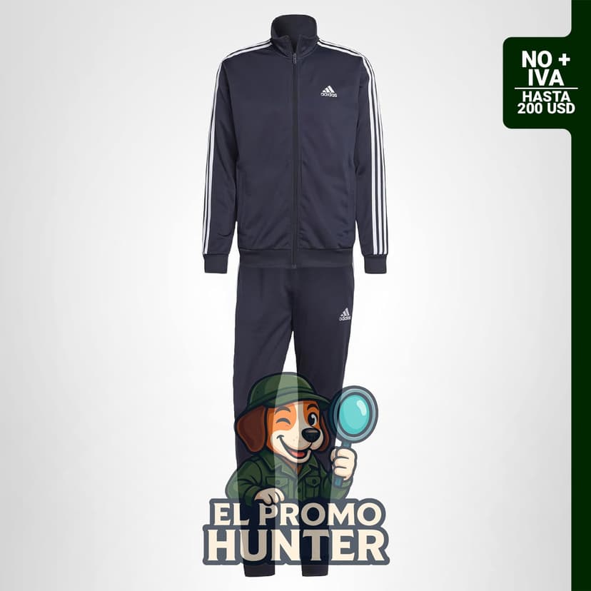 Traje de chándal básico de tricot Adidas para hombre.