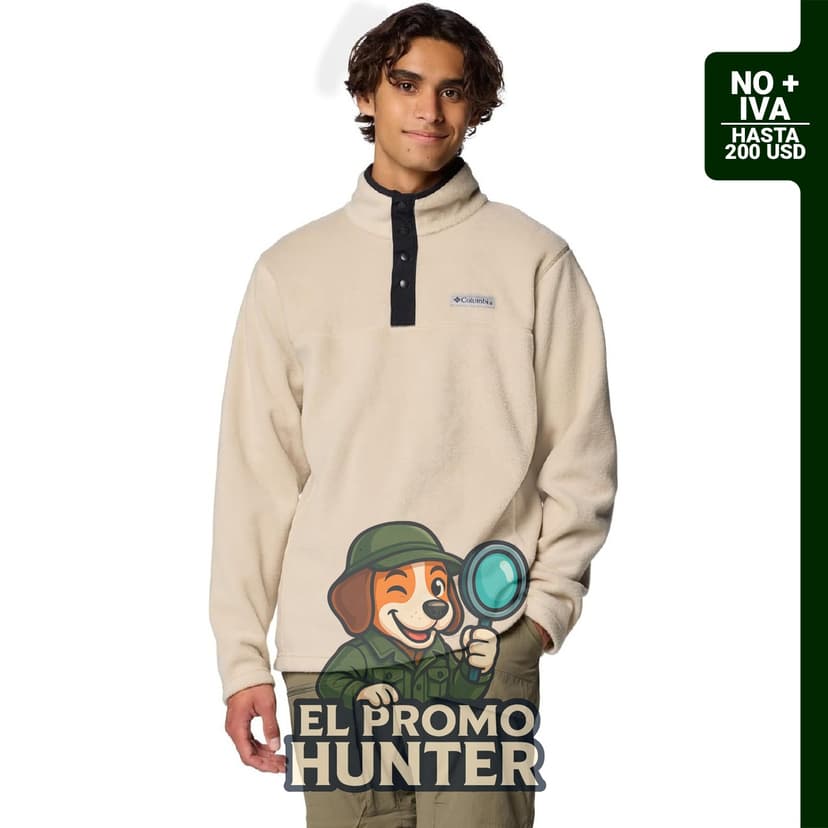 Chaqueta Columbia Steens Mountain Half Snap para hombre, forro polar.