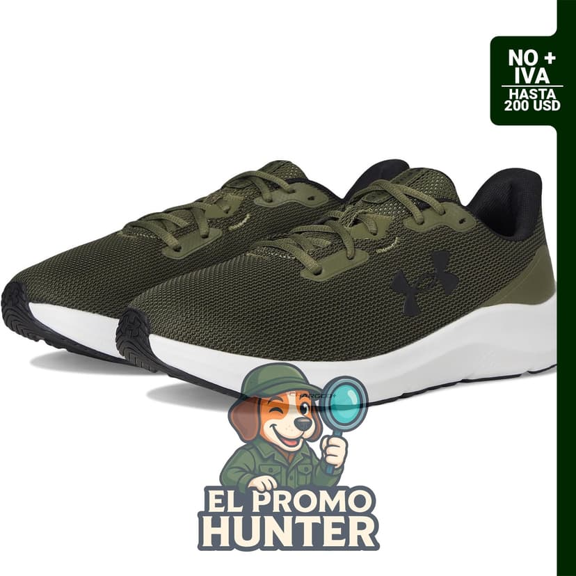 Tenis Under Armour Charged Pursuit 4 para hombre, diseñado para actividades deportivas.