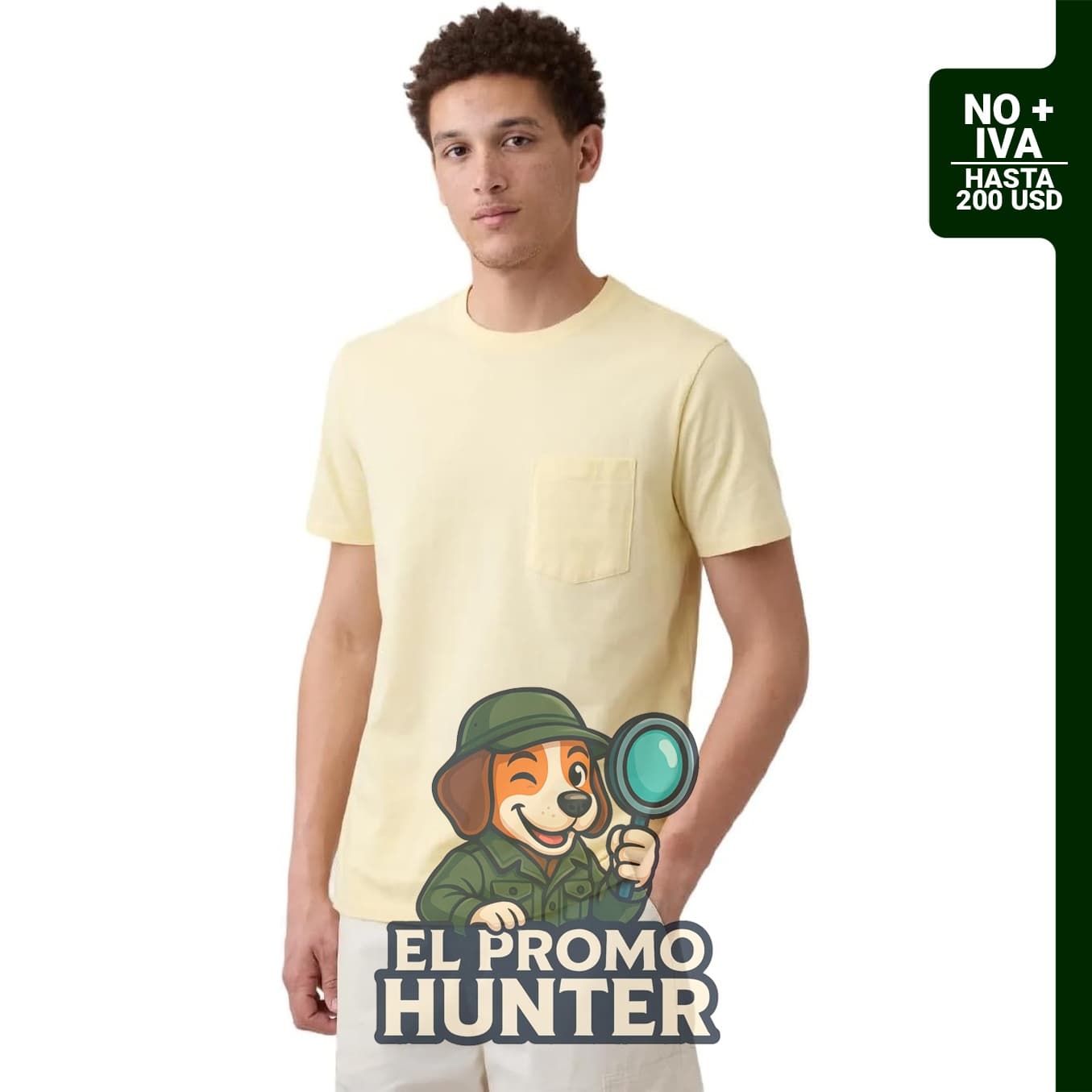 Camiseta GAP de hombre, suave, con bolsillo y cuello redondo.
