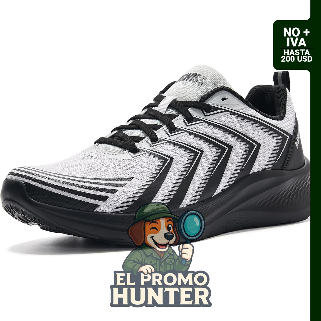 K-Swiss Tenis de correr para hombre, ligeros y adecuados para entrenamiento cruzado y caminar, talla 9.