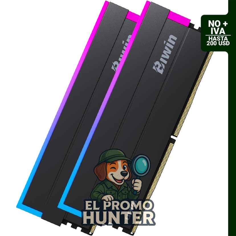 Biwin Black Opal DW100 DDR5 RGB RAM 48 GB (2 x 24 GB) 6000 MHz CL28, compatible con Intel XMP 3.0 y AMD Expo.