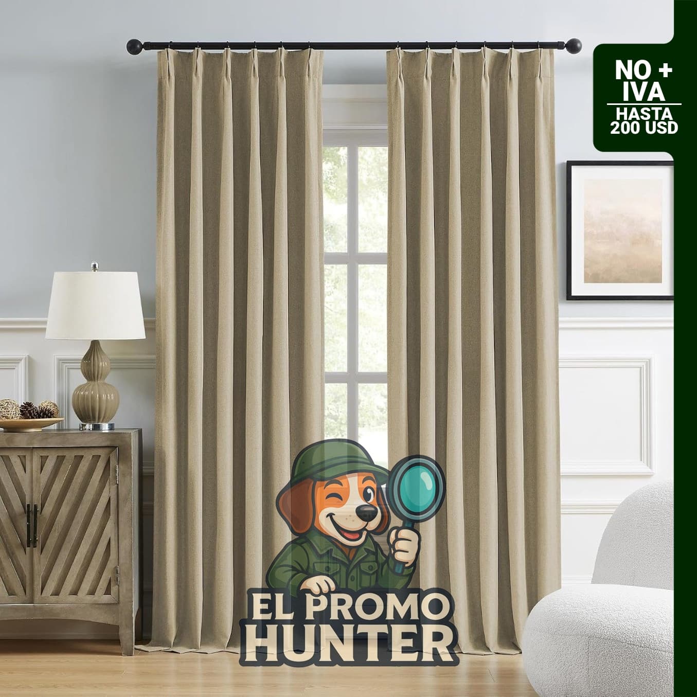 DUALIFE Cortinas opacas de lujo, 2 paneles de 40 x 96 pulgadas (102 x 243 cm), mezcla de lino plisado, 100% opacas, con aislamiento térmico.