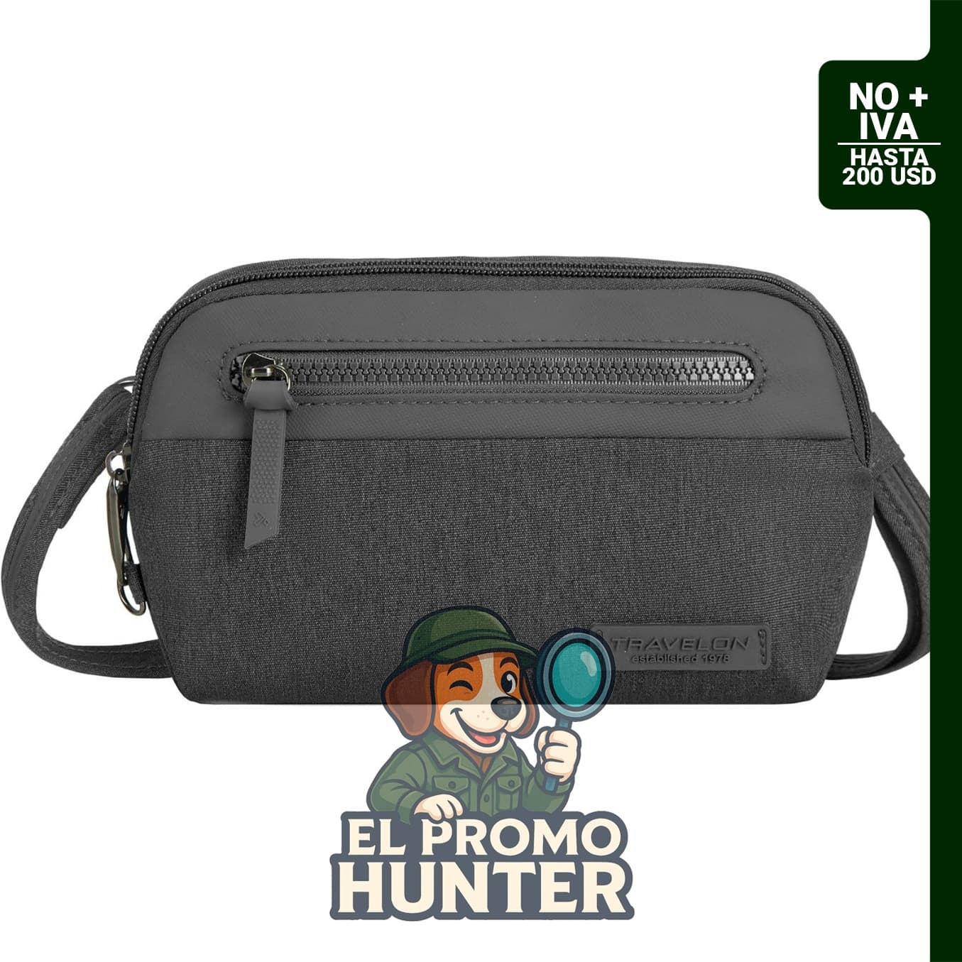 Travelon Bolso bandolera pequeño convertible Metro antirrobo, diseño antirrobo y funcionalidad convertible.