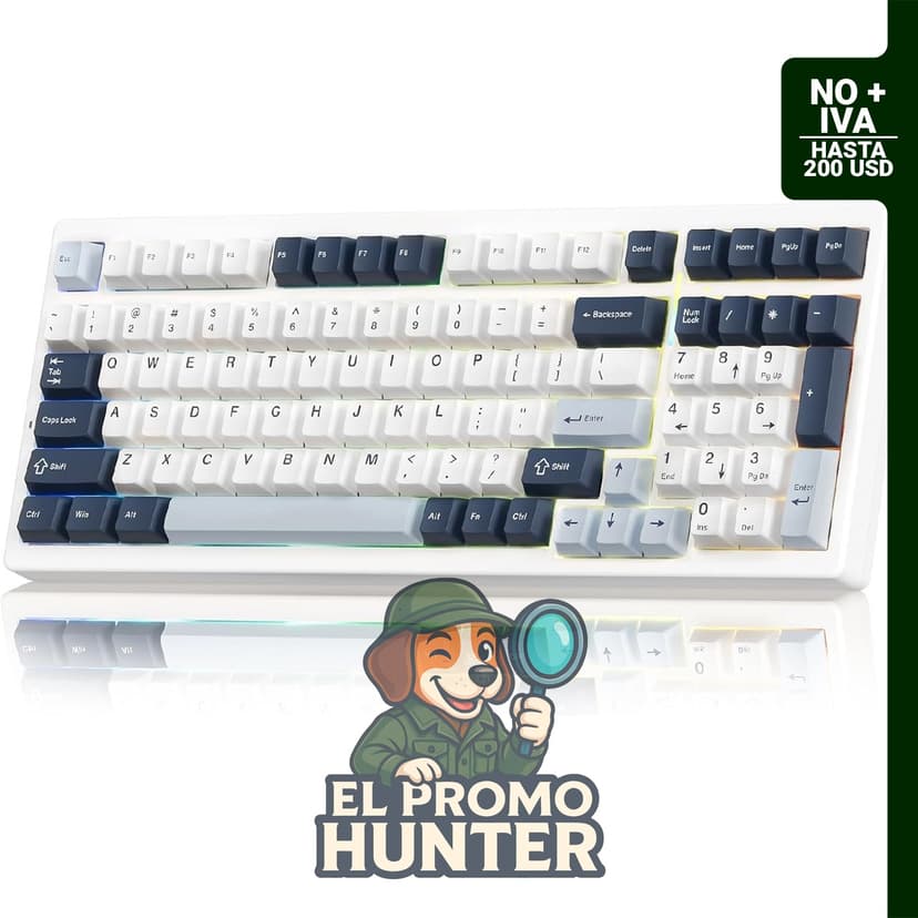 Teclado mecánico inalámbrico VGN S99, modo tri-conexión BT/2.4G/USB-C, 99 teclas.