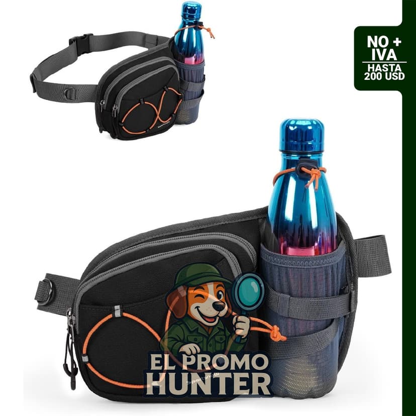 Mochila de hidratación sportsnew con soporte para botella, capacidad de 2L, ideal para correr, hacer senderismo o pasear perros.