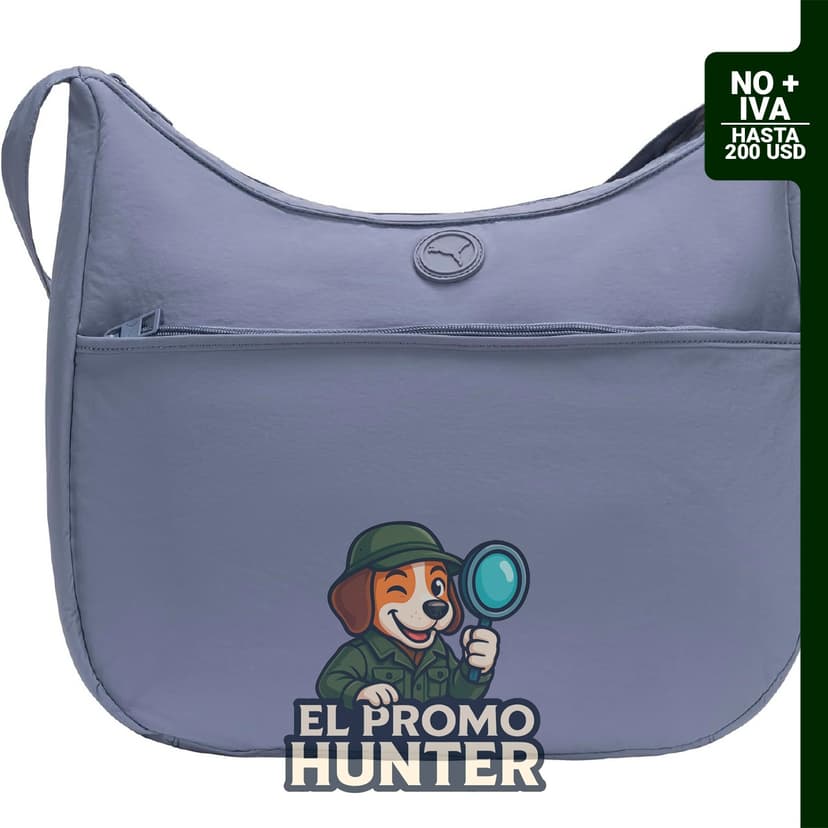 PUMA Bolso cruzado Cypher para mujer en nailon arrugado con correa larga y bolsillos con cierre.