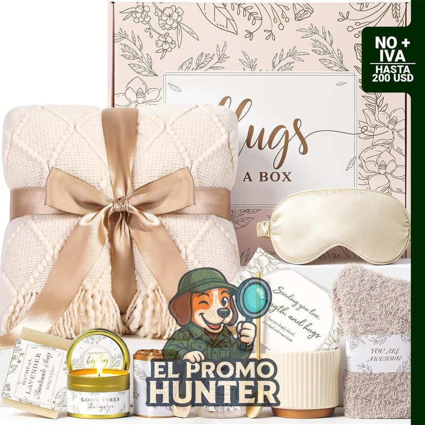 Cesta de regalo Get Well Soon para mujeres, incluye artículos de cuidado posquirúrgico.