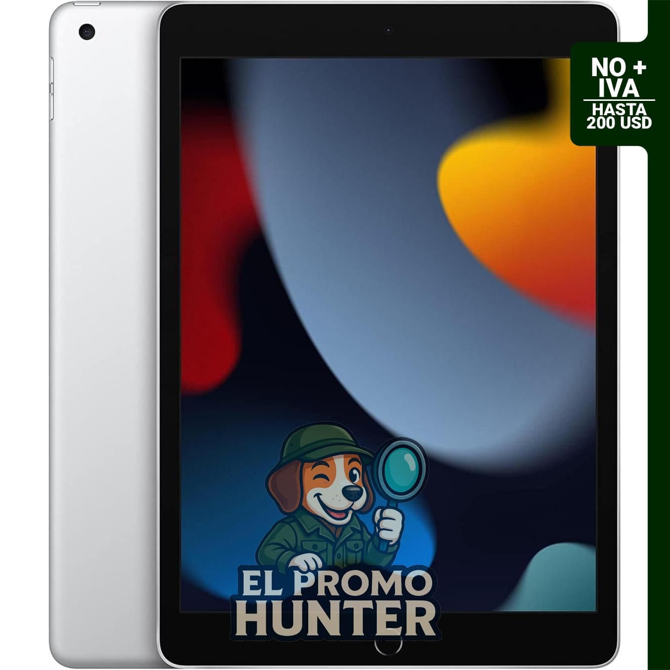 iPad Apple 2021 de 10.2" (25.9 cm), Wi-Fi, 64 GB, plata (renovado)