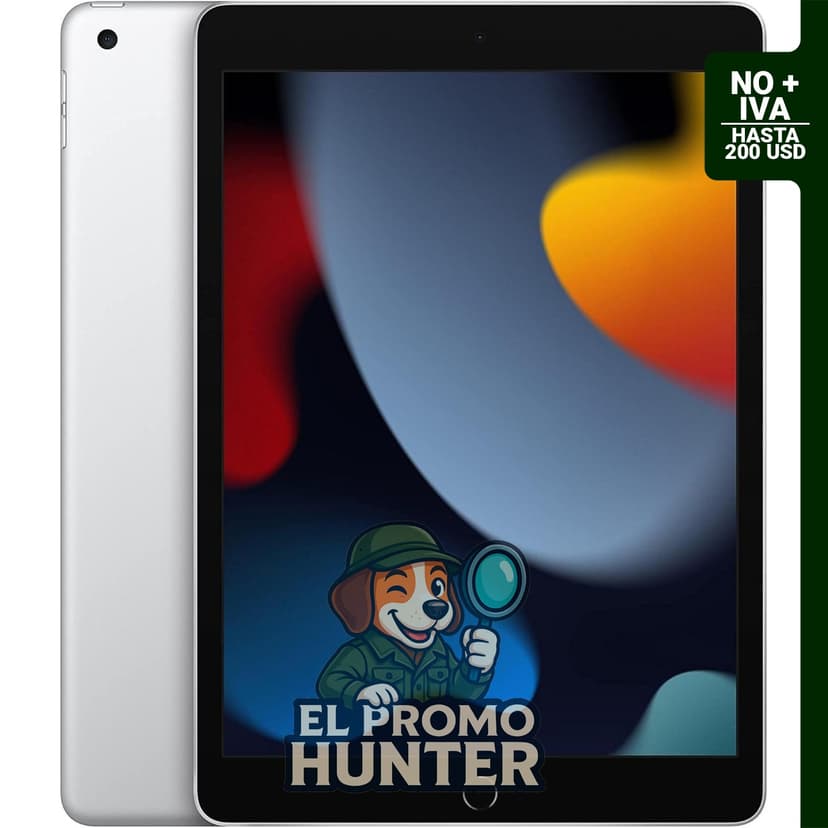 iPad Apple 2021 de 10.2" (25.9 cm), Wi-Fi, 64 GB, plata (renovado)