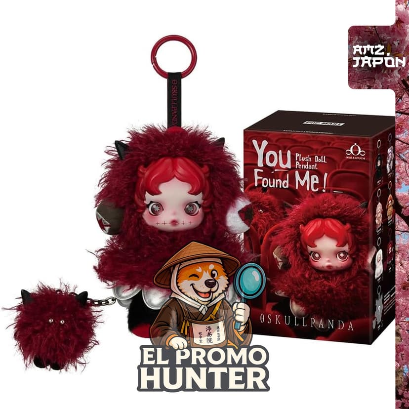 Figura de acción Pop Mart Skullpanda You Found Me! de 1 pieza, modelo de plástico Sofubi.