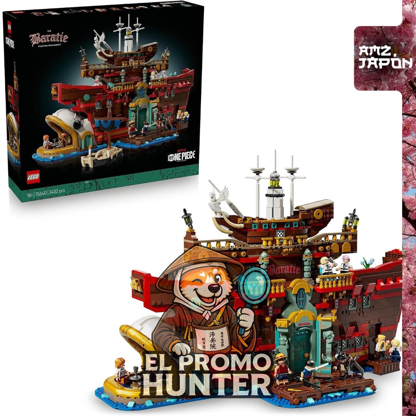 Lego 75640 One Piece Sea Restaurant Vartier, set de construcción para hombres y mujeres.