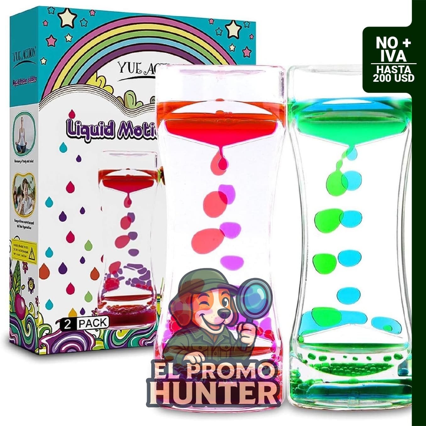 Liquid Motion Bubbler, juguete sensorial de escritorio para aliviar el estrés y mejorar la concentración.