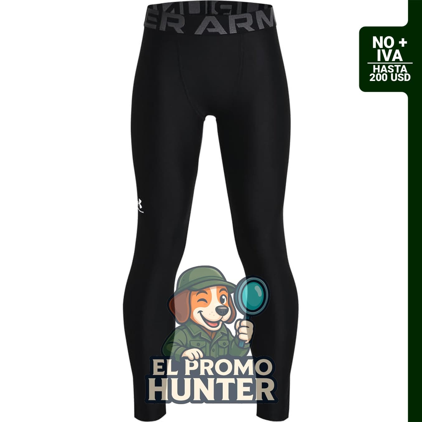 Leggings Under Armour HeatGear para niño, fabricados en material ligero y transpirable.