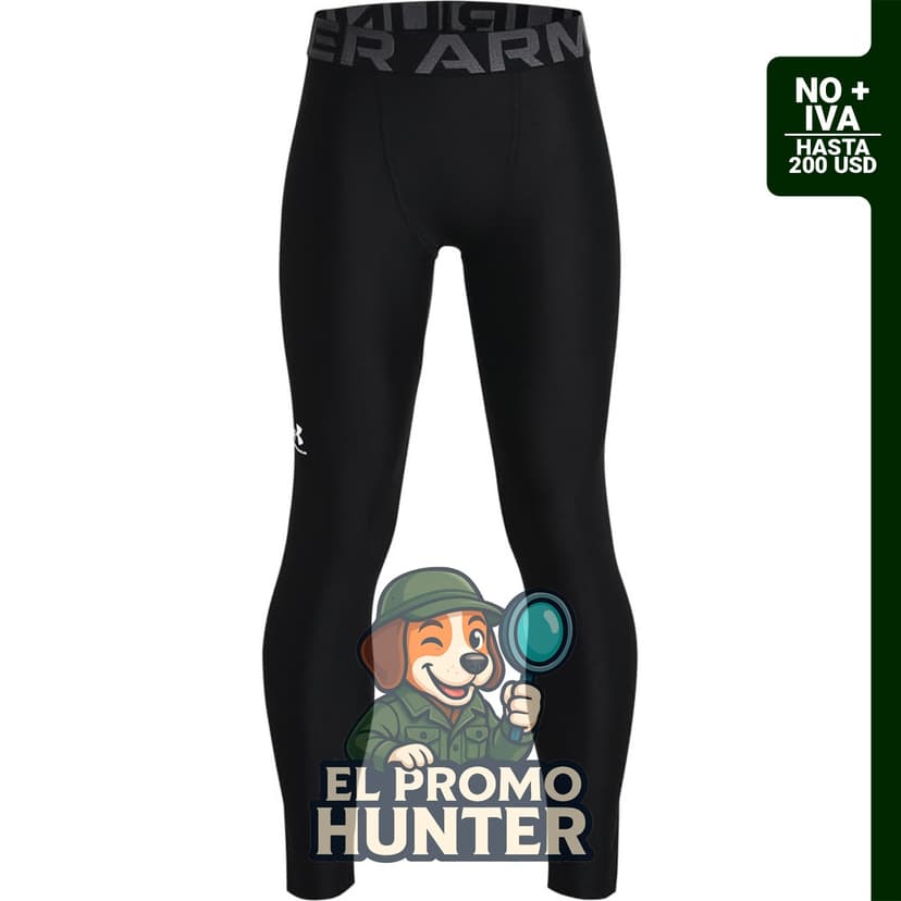 Leggings Under Armour HeatGear para niño, fabricados en material ligero y transpirable.