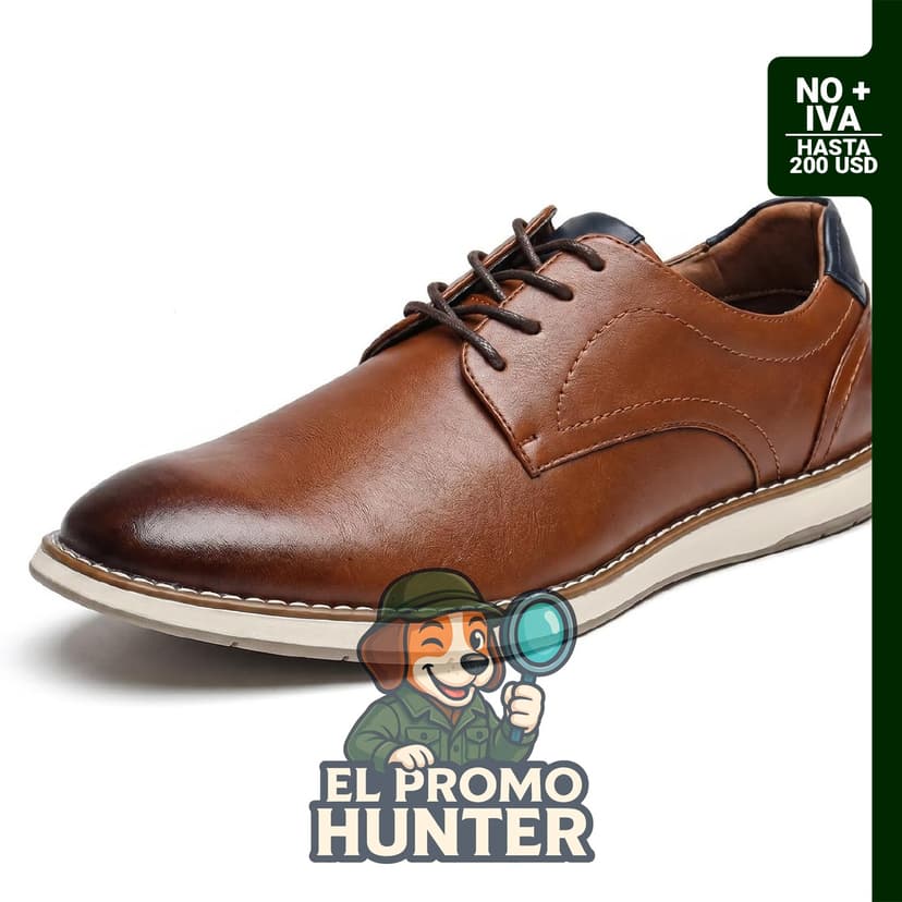 Zapatos Oxford Derby para hombre en negro y marrón, diseñados para uso casual y de negocios.