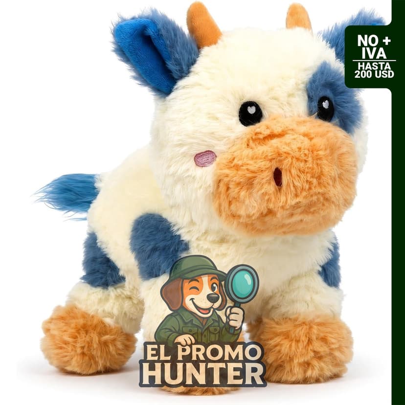Vaca de Peluche Térmica Ponderada 680 g para Microondas
