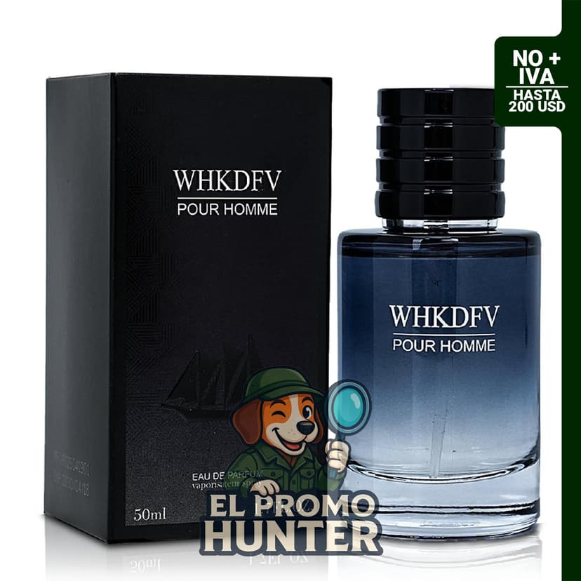 Eau de Toilette de feromonas para hombre, 50 ml, aroma ámbar amaderado.