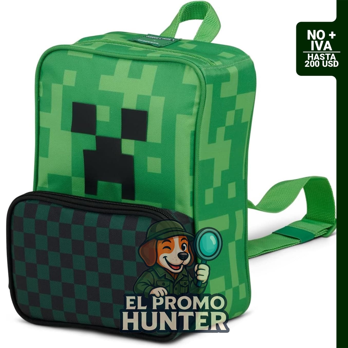 Igloo Minecraft enfriador de mochila, bolsa térmica para almuerzo.