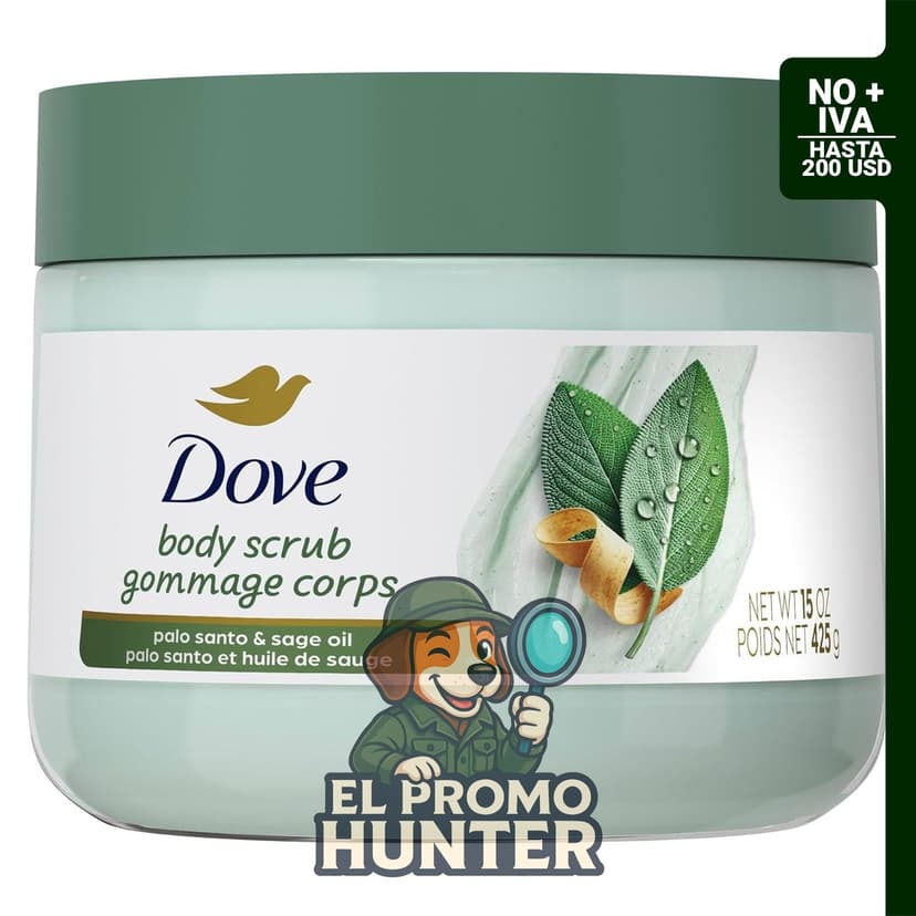 Dove Edición Limitada Exfoliante Corporal Palo Santo & Aceite de salvia, 15 oz (425 g)