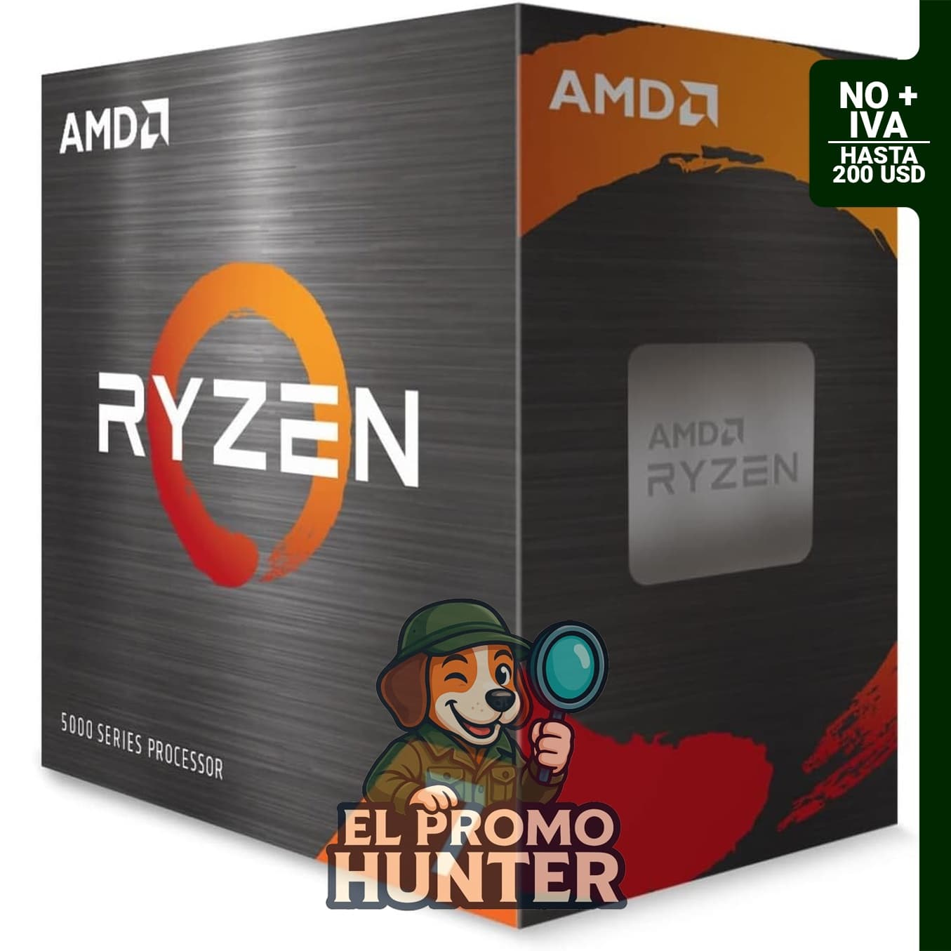 Procesador AMD Ryzen 7 5700X, 8 núcleos, 16 hilos, desbloqueado.